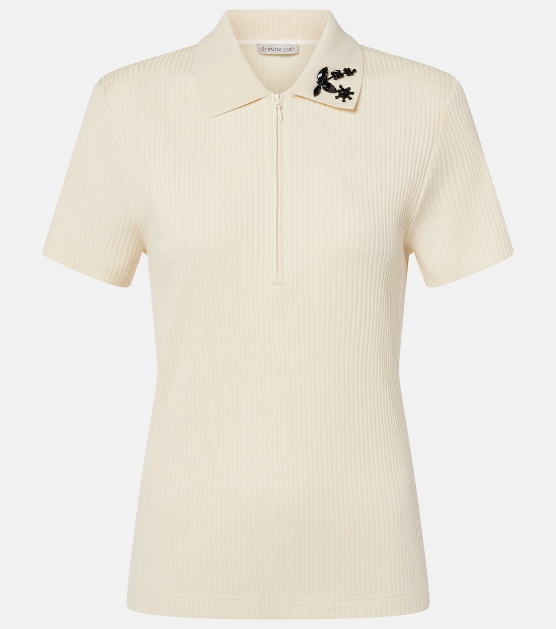 

Хлопковый поло-свитер Moncler, 050 - White