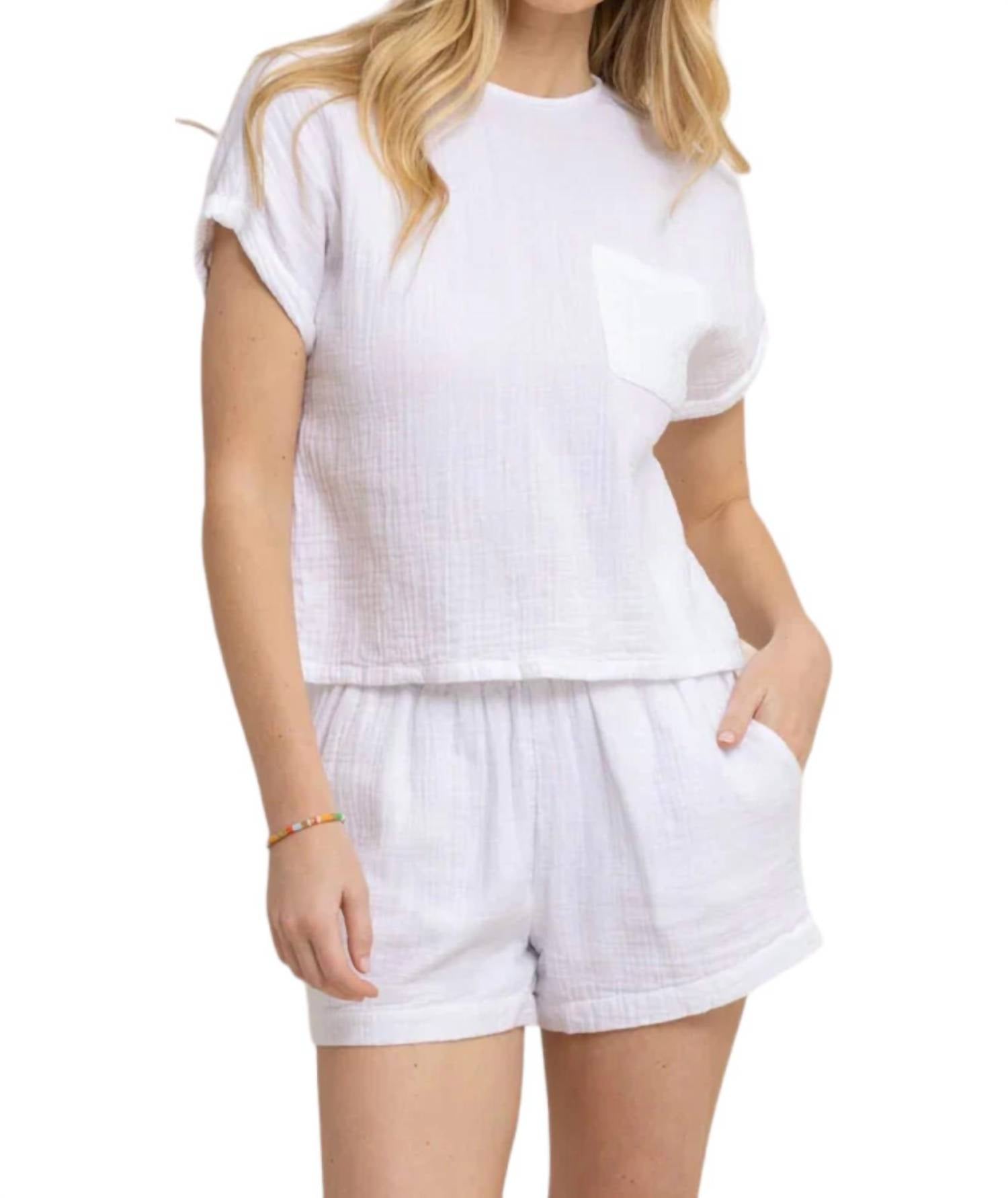 

Топ из двойной ткани Imogen белого цвета SOUTHERN TIDE