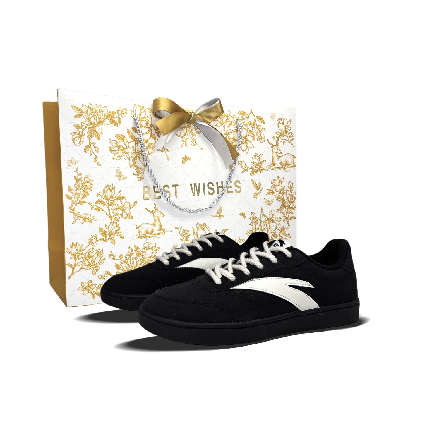 

Активные устойчивые к истиранию противоскользящие низкие кроссовки для скейтбординга мужские ANTA, черный warrior