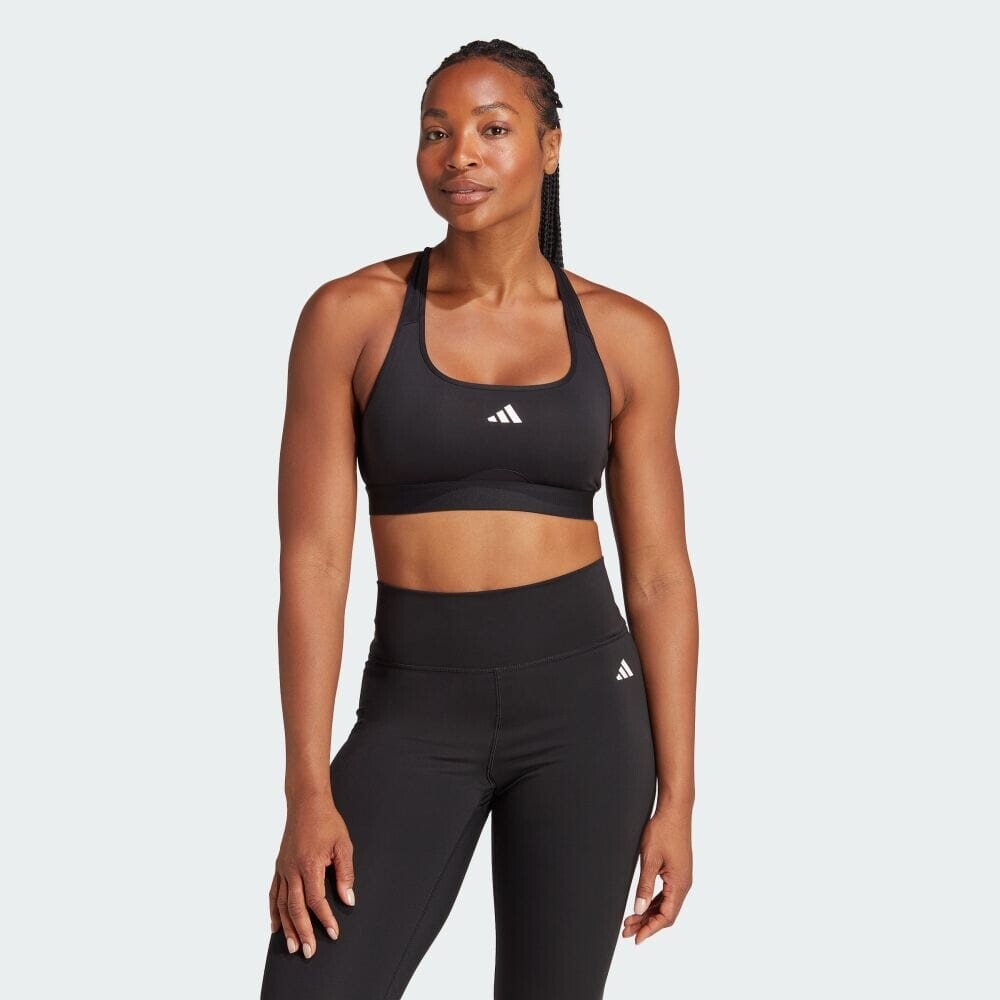 

Спортивный бюстгальтер Adidas POWERREACT TRAINING MEDIUM SUPPORT BRA, черный