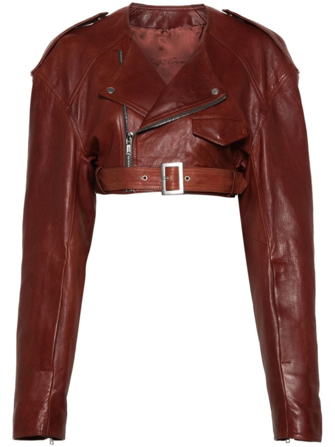 

Укороченная куртка Micro Biker Rick Owens, оранжевый