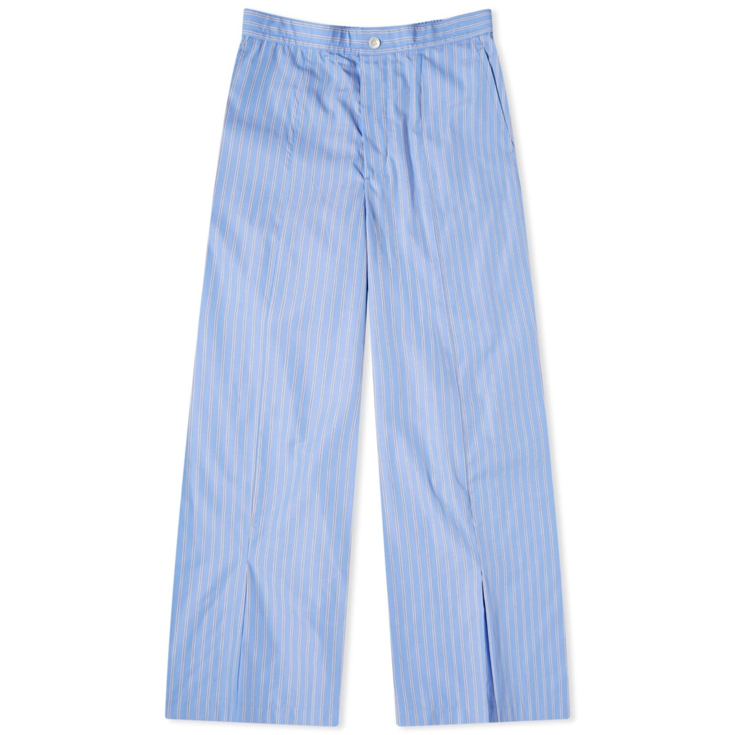 

Брюки Toga Stripe Cotton Wide Leg, светло-синий