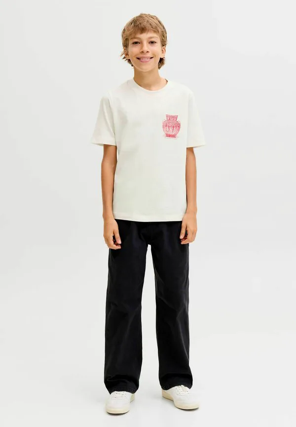 Футболка с принтом Jack & Jones Junior, Cloud Dancer