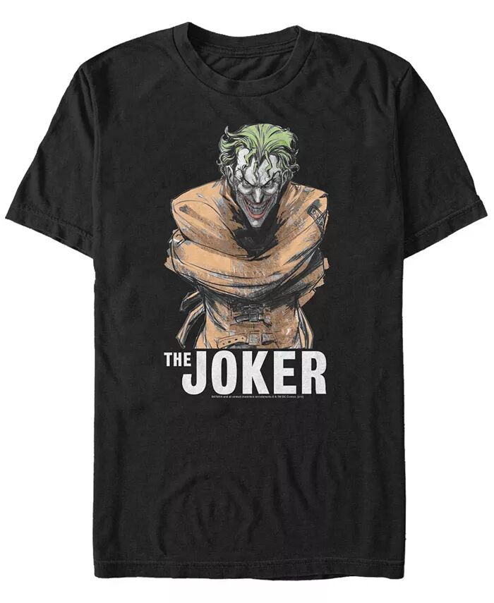 

Мужская футболка с коротким рукавом Batman Caged Joker Fifth Sun, черный