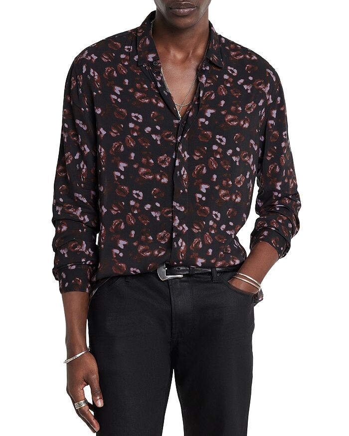 

Рубашка с длинным рукавом John Varvatos Rodney, черный
