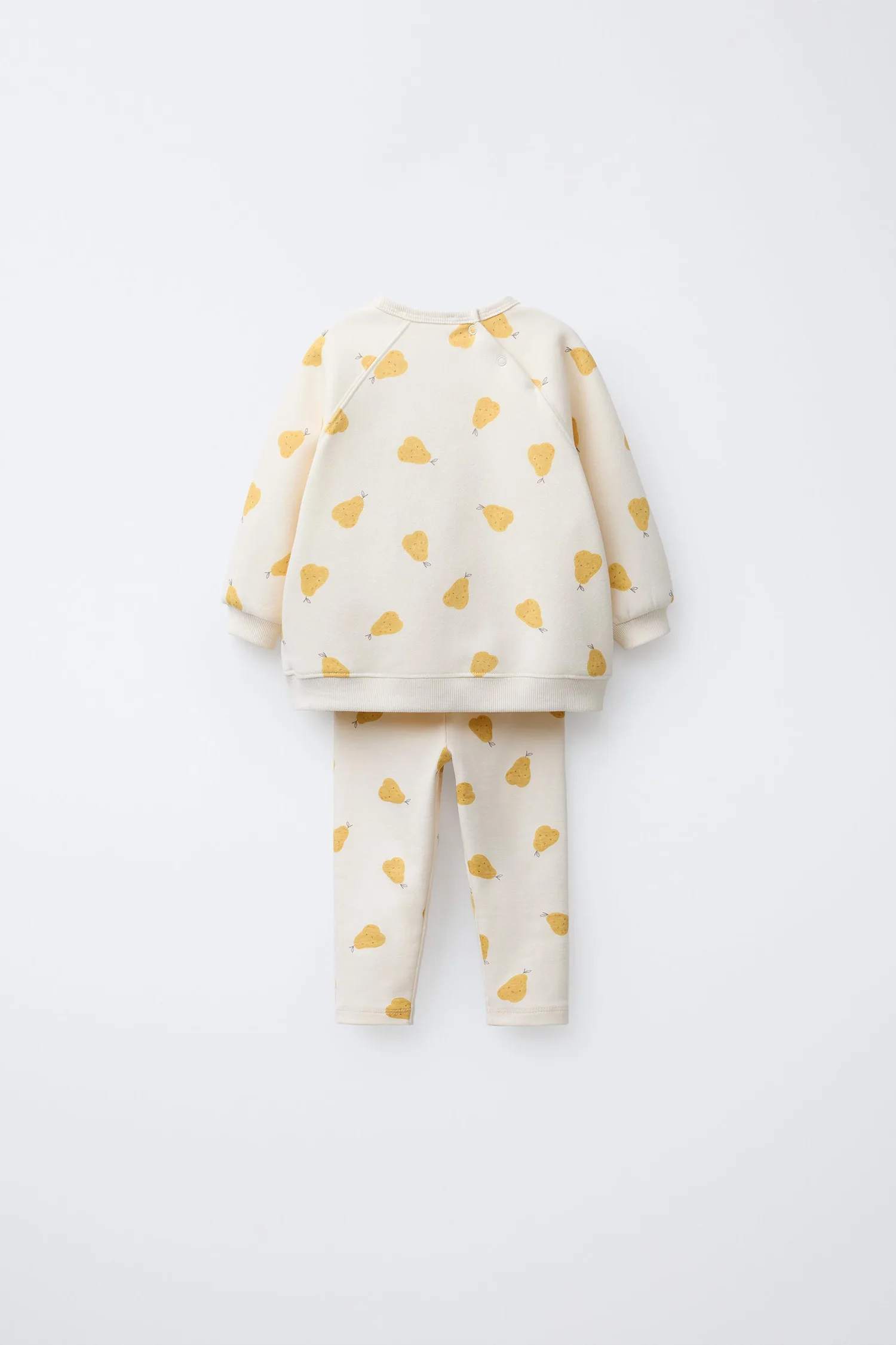 Комплект из толстовки и леггинсов pears Zara, экрю — фото 2