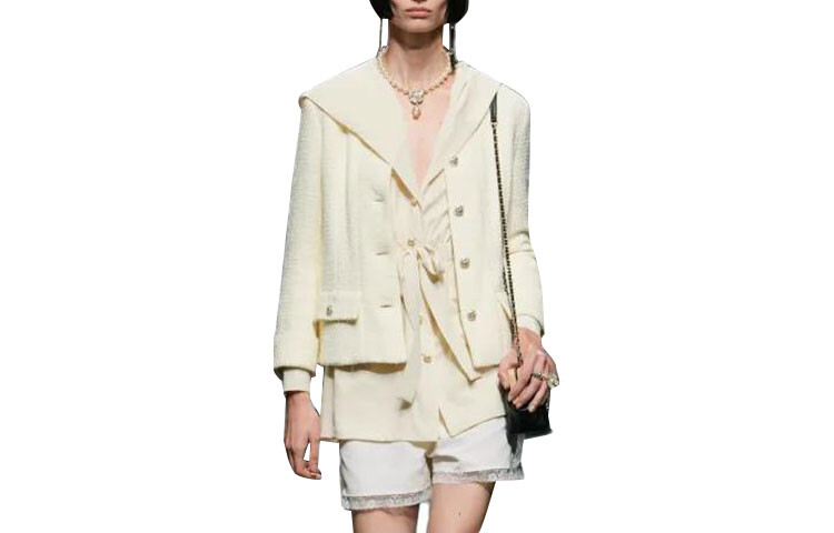 

Куртка женская Chanel с капюшоном, желтый