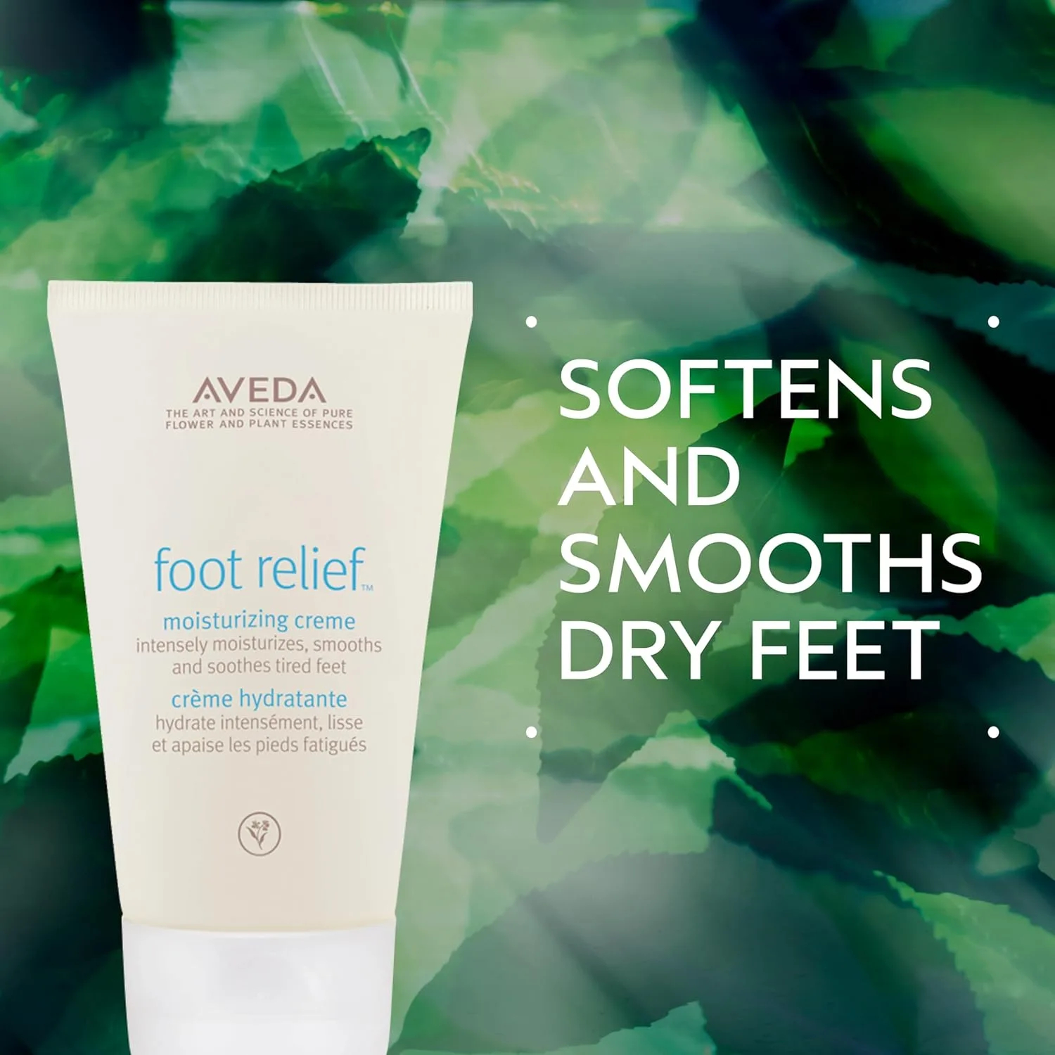 Увлажняющий крем для ног Aveda Foot Relief | Отшелушивает, смягчает и разглаживает сухую кожу стоп | с маслами жожоба, мяты перечной, чайного дерева и касторового масла, 120 мл — фото 2