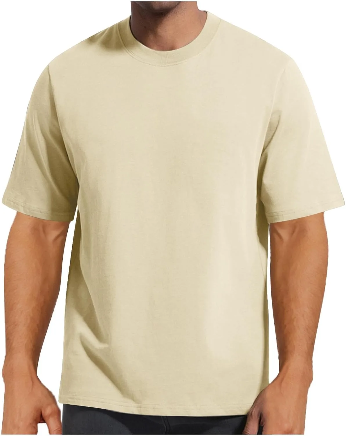 

Мужская футболка с коротким рукавом и круглым вырезом