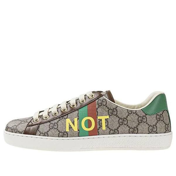 

Кроссовки ace 'fake/not print' Gucci, бежевый