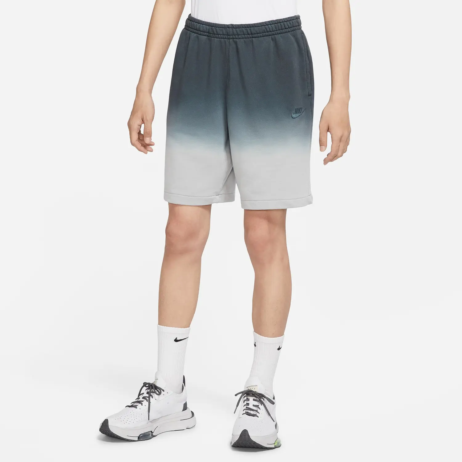 Шорты Nike Club Fleece+ Dip-Dye Shorts 'Grey' DQ4634-070 — фото 4