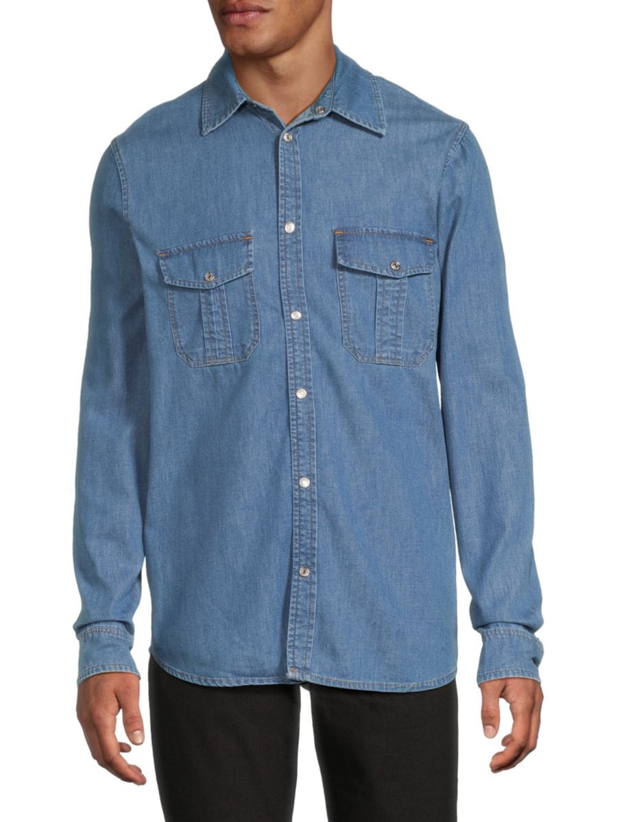 

Рубашка Stan Denim Utility Zadig & Voltaire, светло-синий