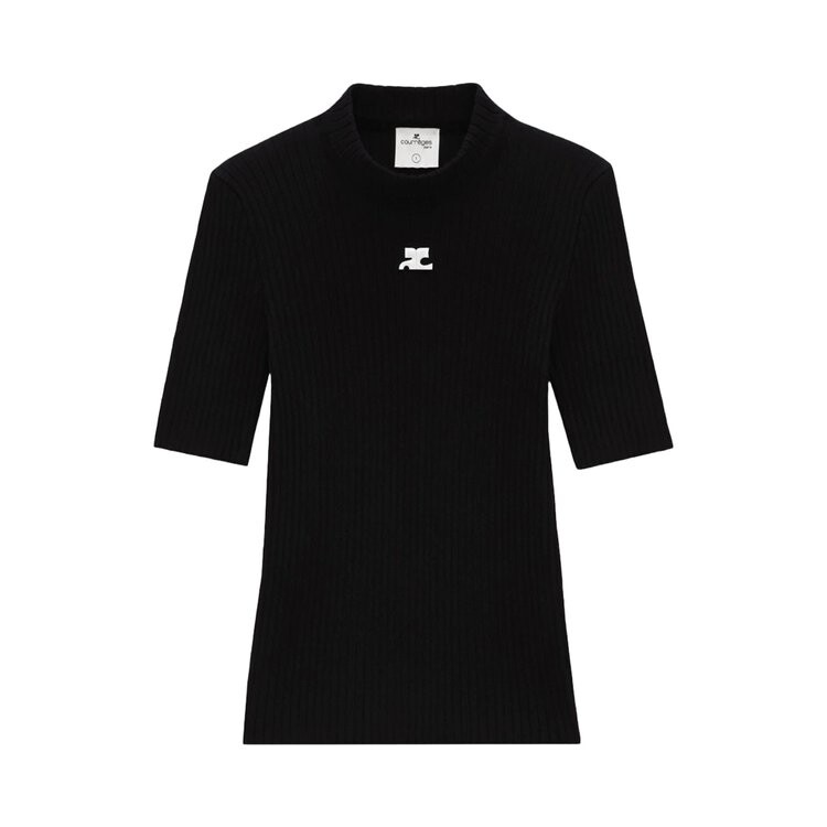 

Джемпер Courrèges Reedition Knit Short-Sleeve Jumper, черный