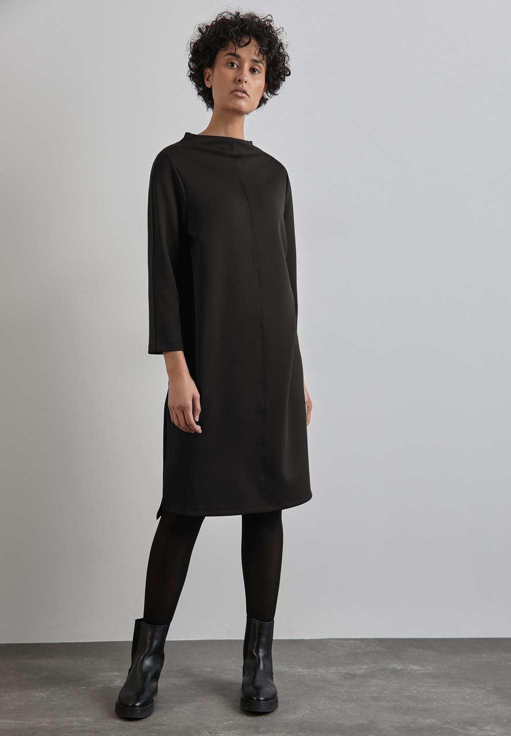 

Платье из джерси MIT TURTLENECK Street One, черный