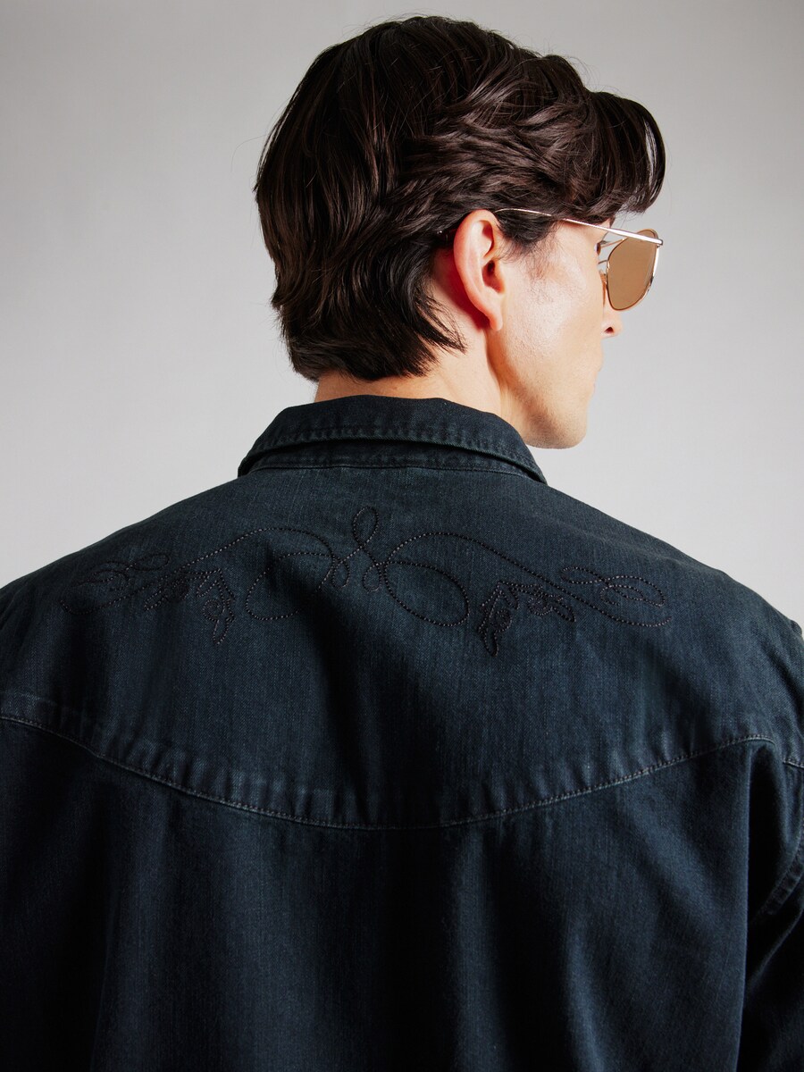 Рубашка на пуговицах классического кроя LEVI'S  Smiley Western Shirt, Black Denim — фото 2