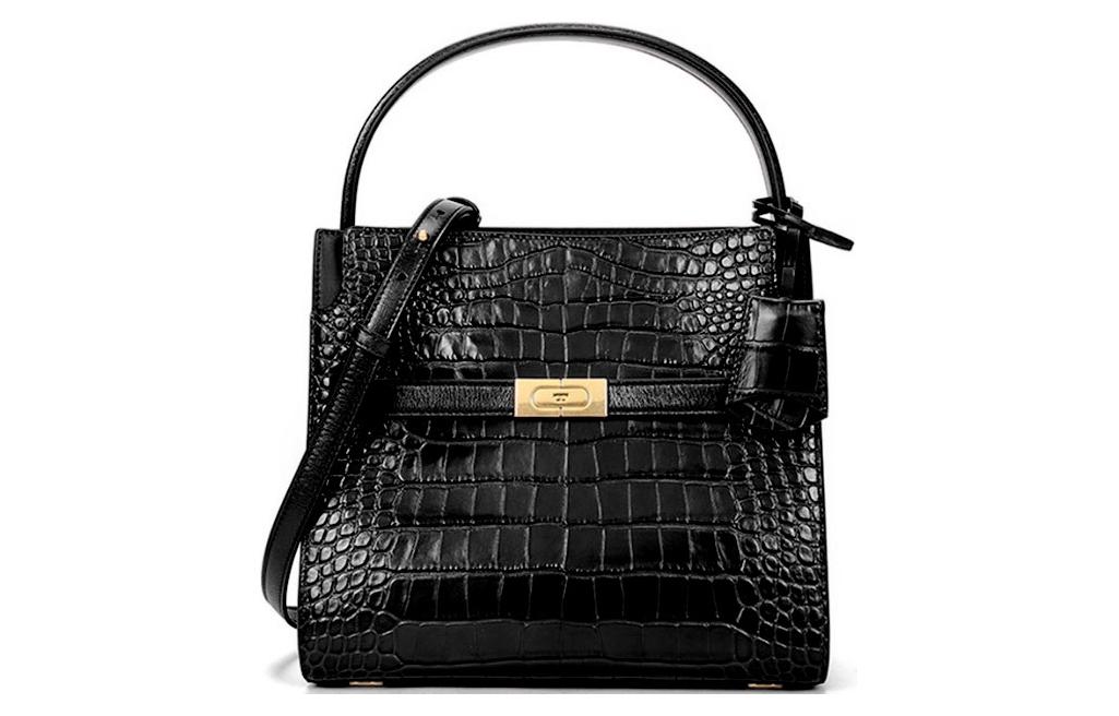 

Сумка через плечо Lee Radziwill из козьей кожи маленькая женская черная TORY BURCH