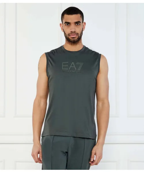 

Майка Regular fit Ea7, зеленый