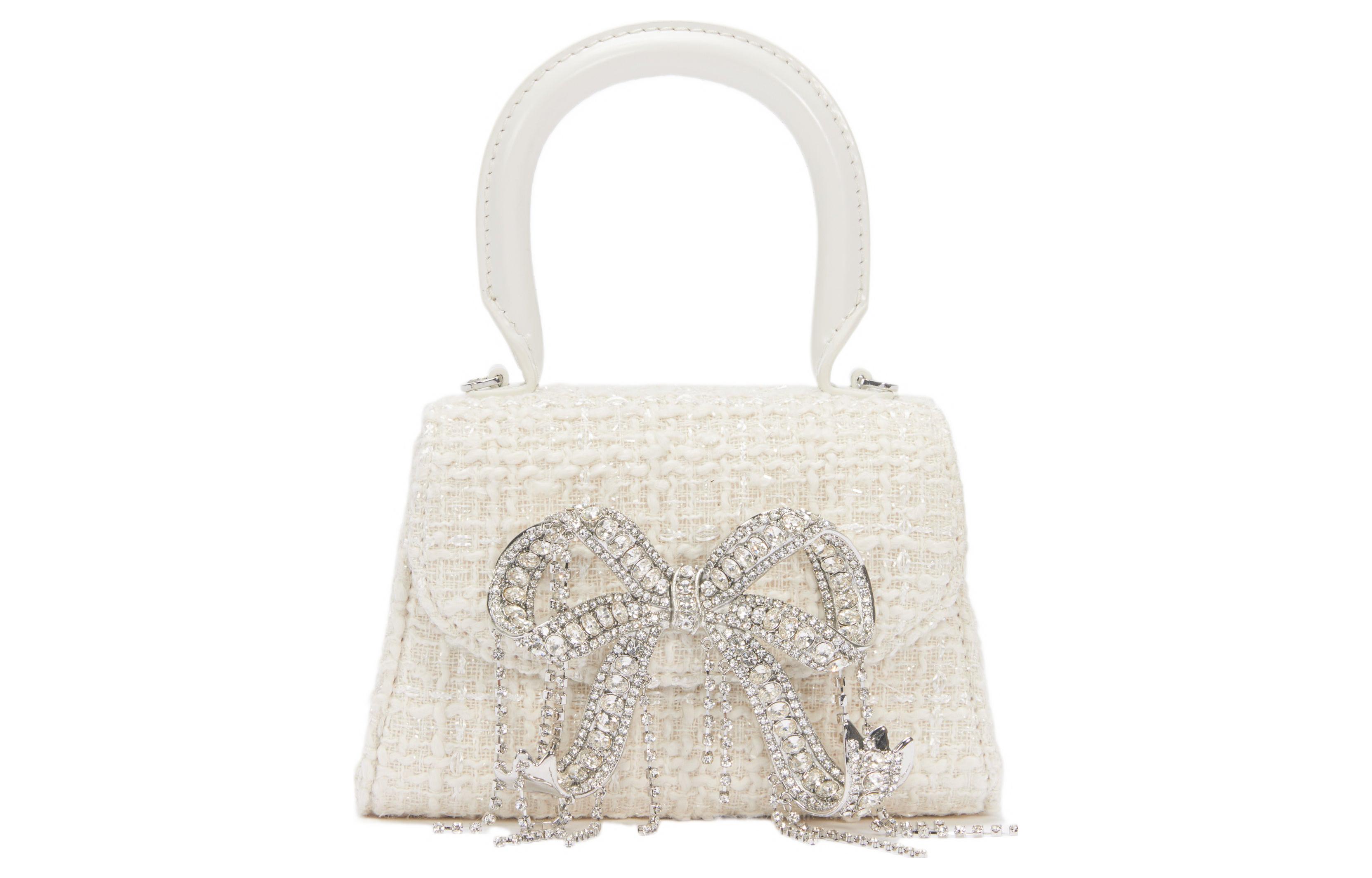 

Селфи-портрет Полиэстер Сумка через плечо, кроссбоди, ручная кладь экстра мини женская айвори уайт Self-portrait