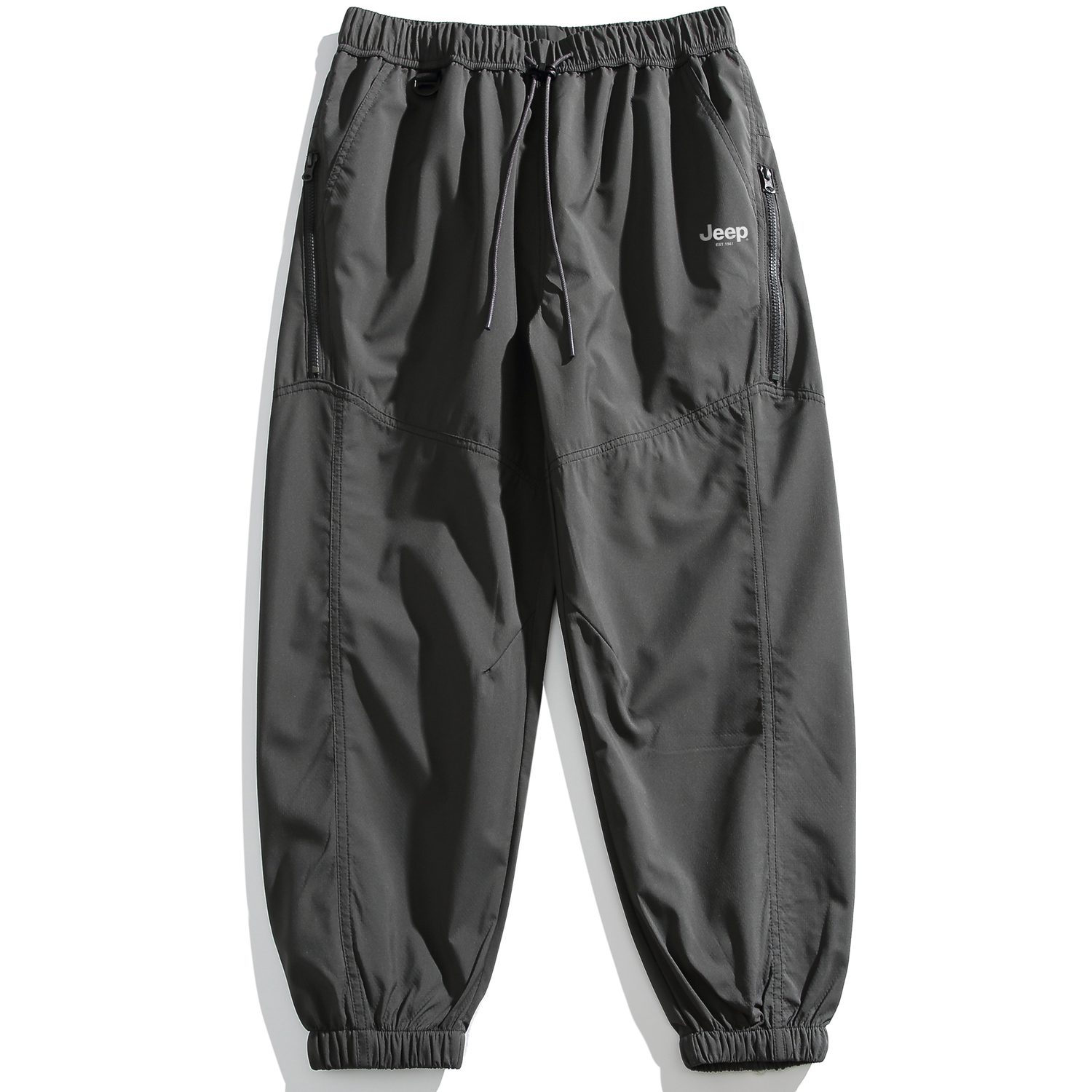 

Брюки-карго, унисекс, средней высоты Jeep, god серый[thickened and fleece-lined]