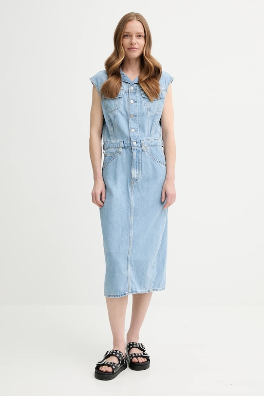 

Джинсовое платье ICONIC SLEEVELESS DRESS Levi'S, синий