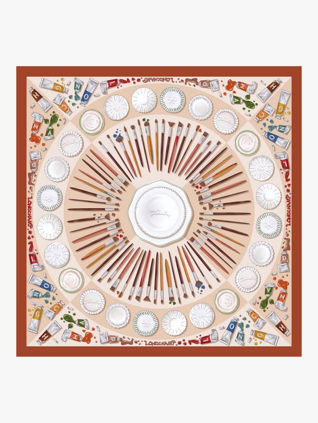 

Шёлковый платок с принтом квадратной формы Longchamp, Multi