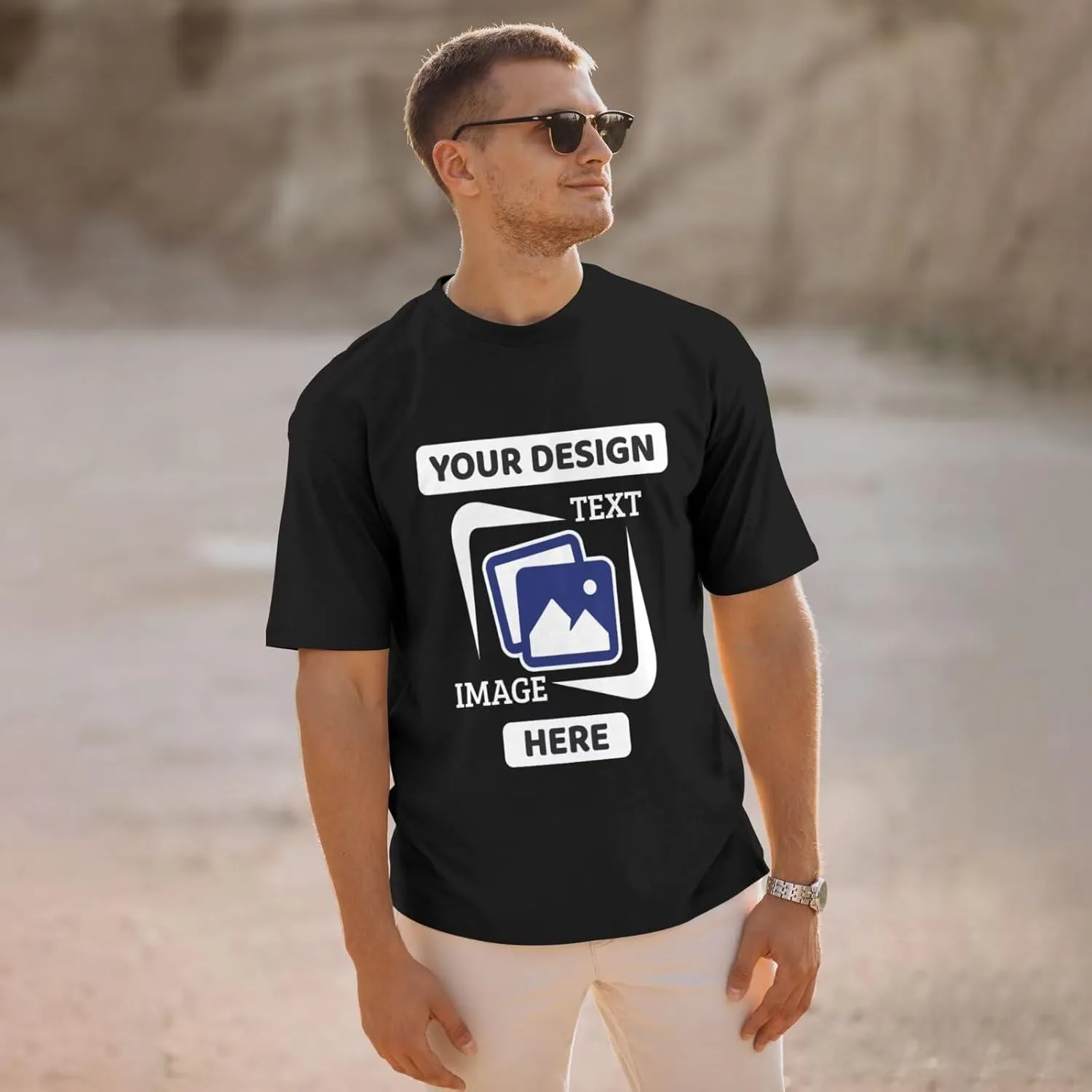 Футболка с принтом Custom Shirt для мужчин — фото 3