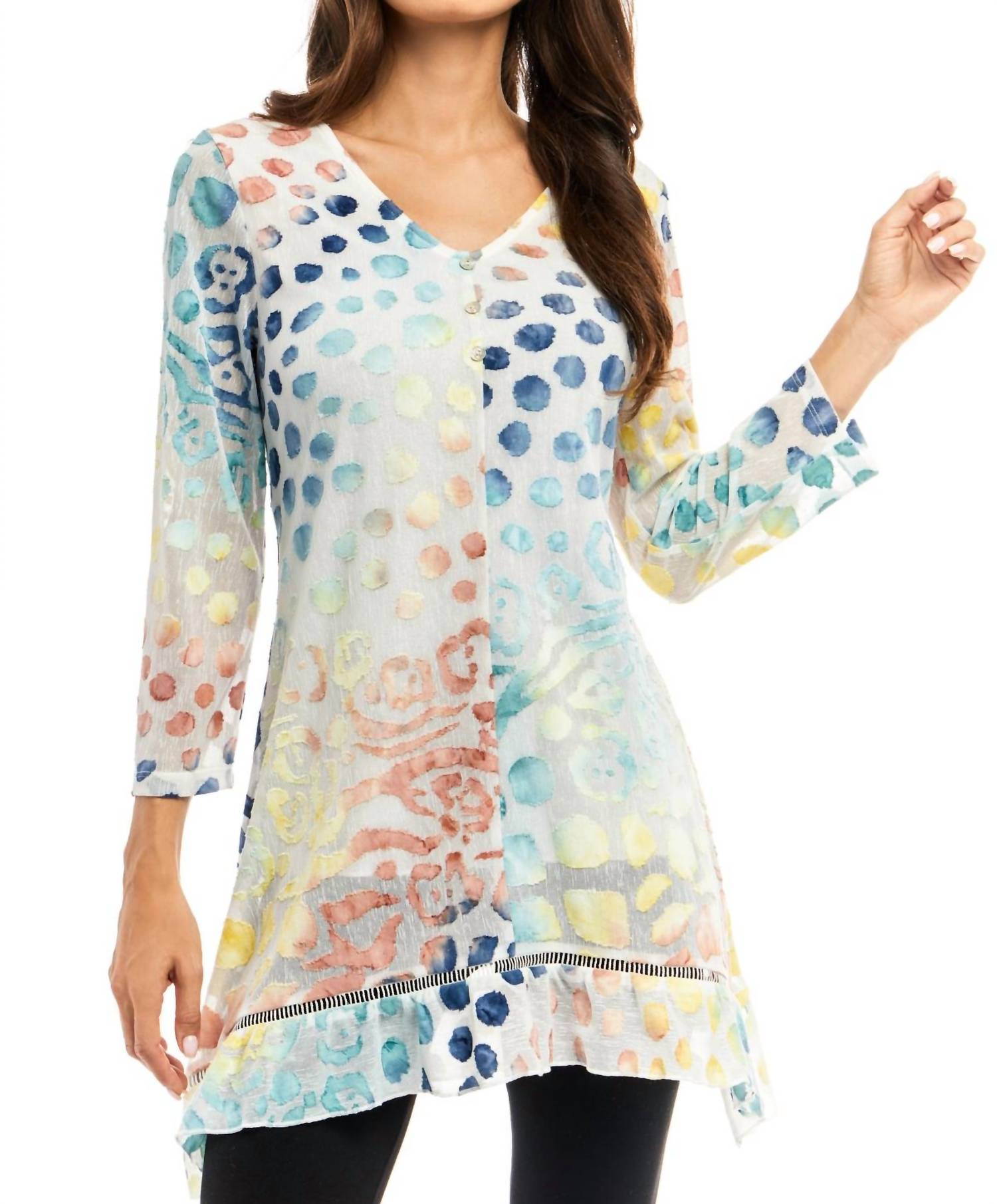 

Туника Burnout с анималистичным принтом, разноцветная Adore, цвет multi colored