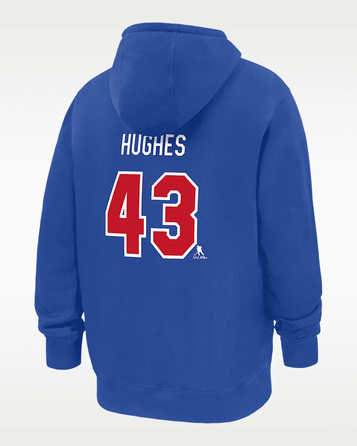 Мужская хоккейная толстовка с капюшоном Quinn Hughes Nike USA Club Fleece "Gold Medal", Game Royal — фото 2