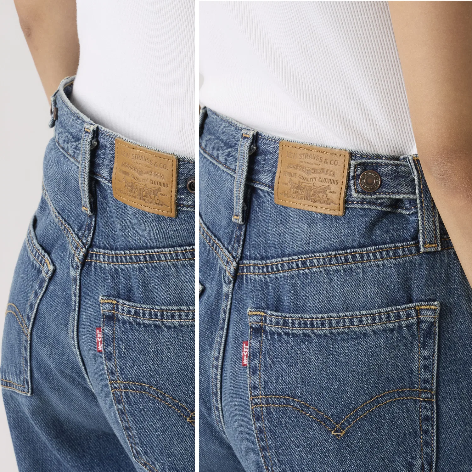 Легкие женские джинсы Cinch с широкими штанинами Levi's, Dark Wash — фото 3