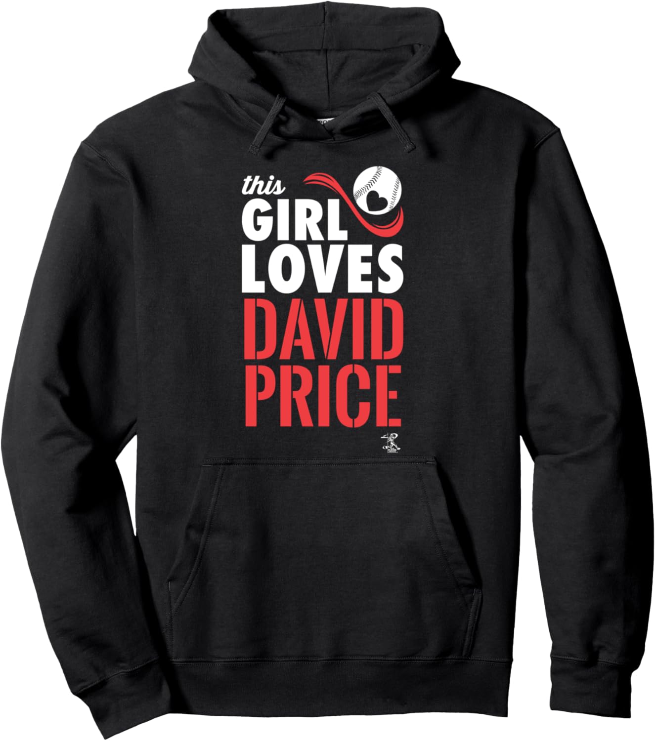 

Худи David Price This Girl Loves Game Day, черное Ballpark Mvp