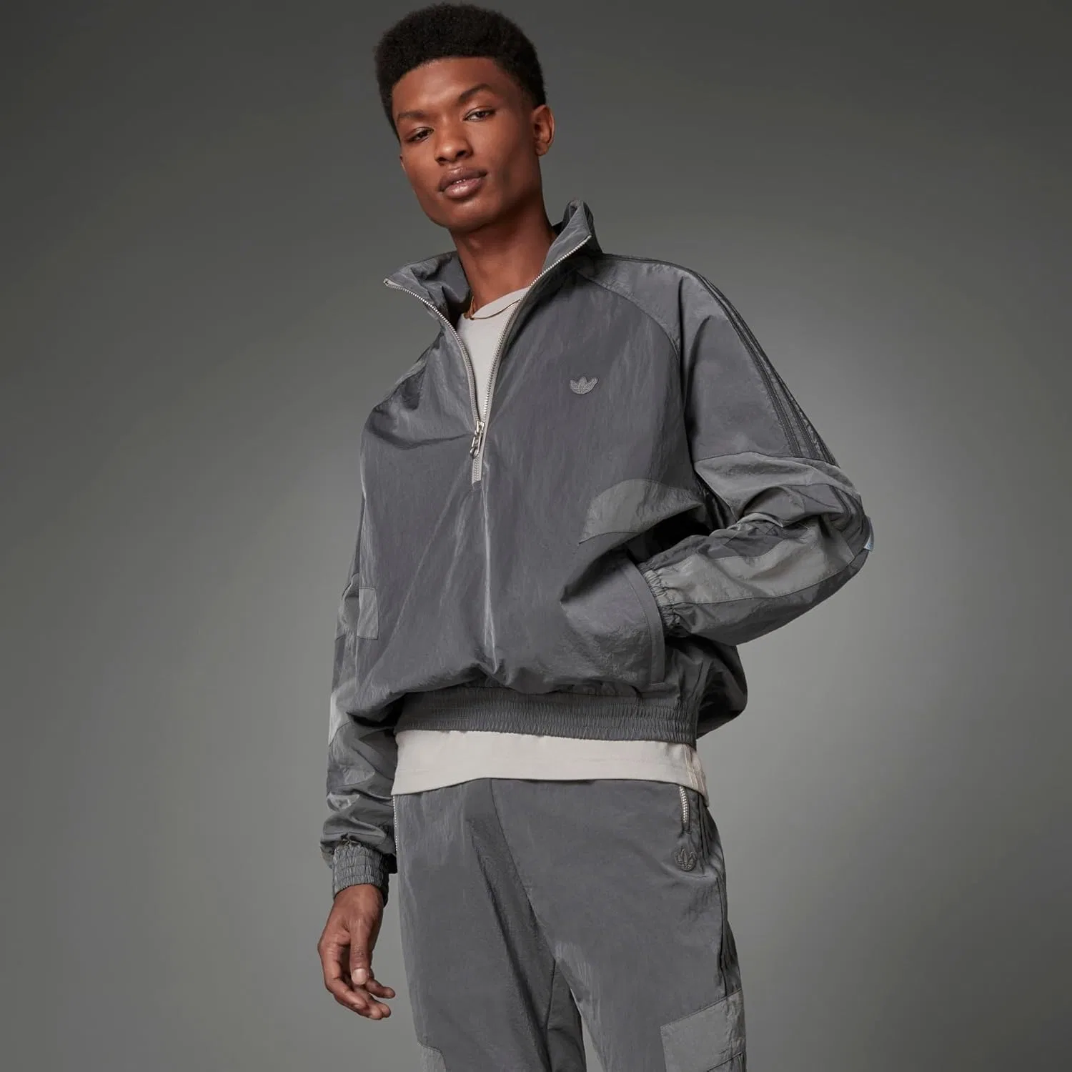 Спортивная куртка adidas, цвет Gray Five — фото 2