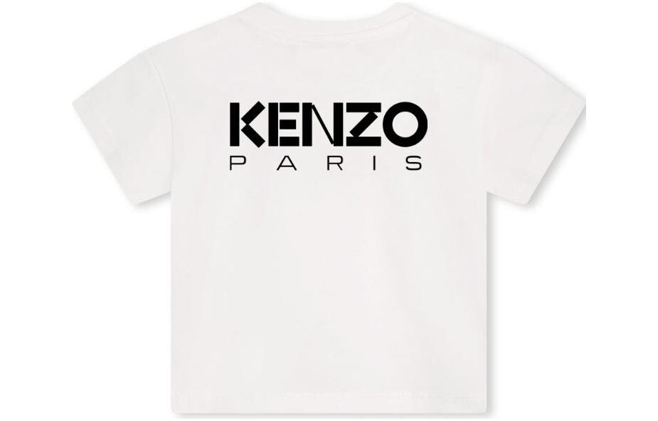 Детская футболка Kenzo, слоновая кость — фото 2