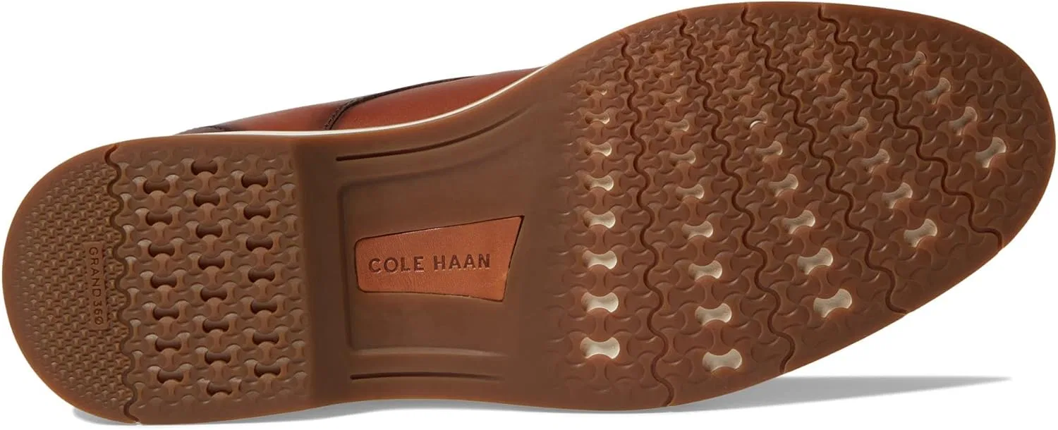 Мужские оксфордские туфли Cole Haan Osborn Grand 360 с гладким носком, British Tan Ivory — фото 3