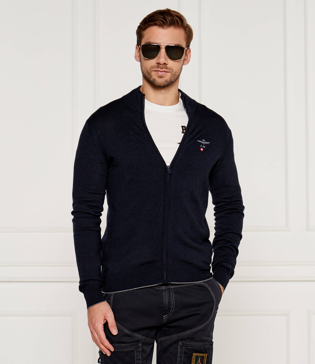 

Свитер Aeronautica Militare Regular Fit, темно-синий