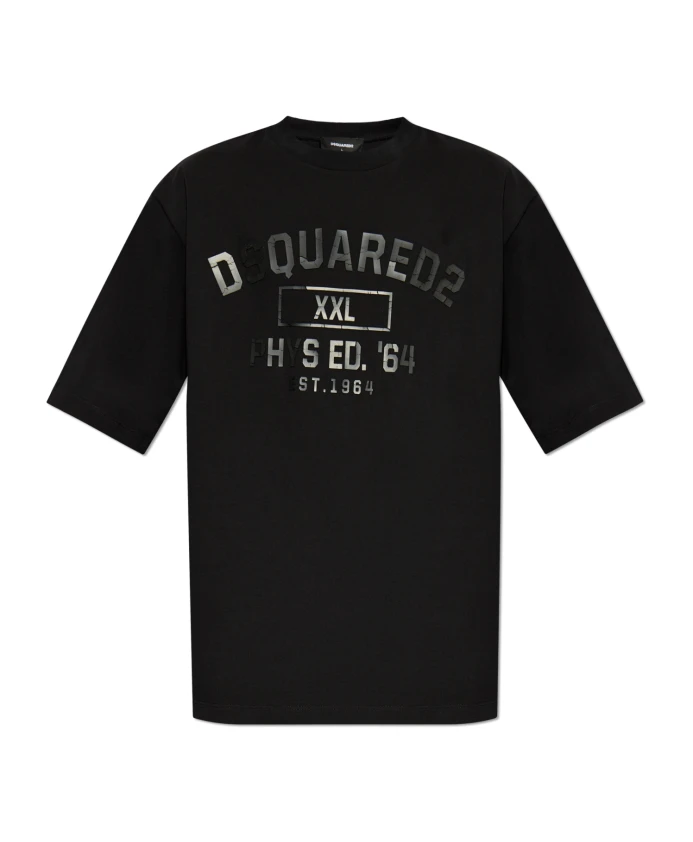 

Футболка с логотипом Dsquared2, черный