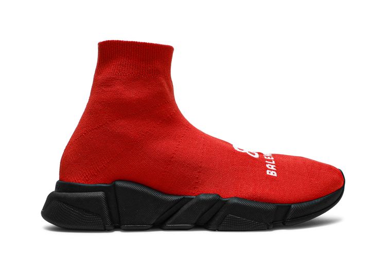 

Кроссовки Balenciaga Recycled Speed Sneaker 'Red Black', красный