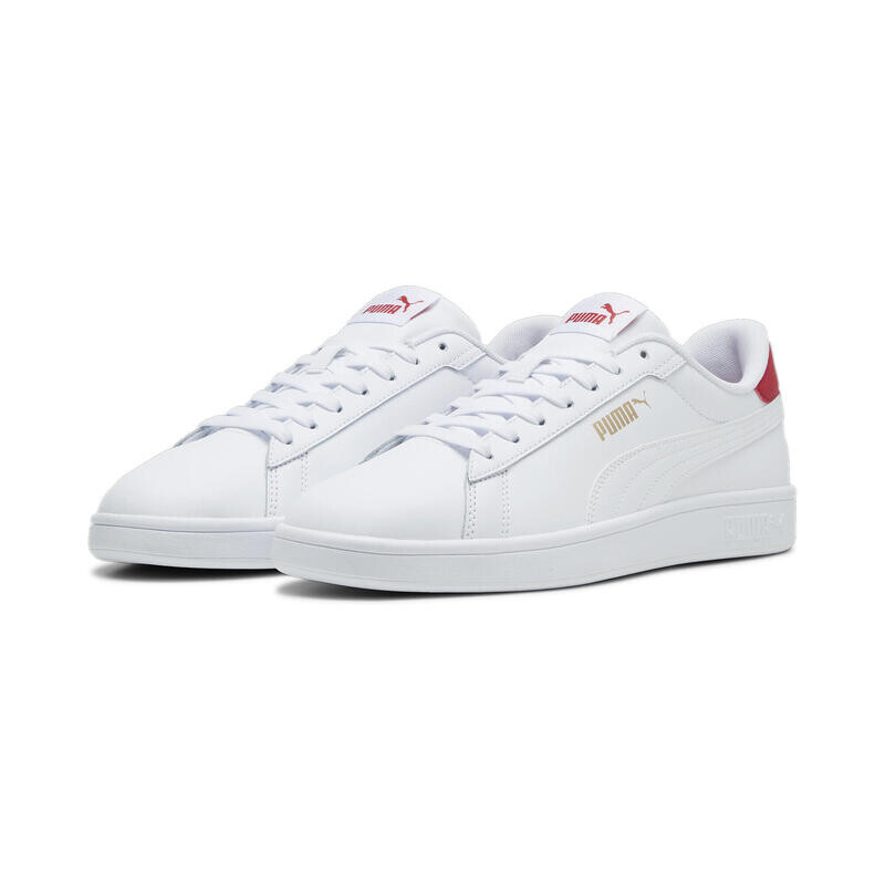 

Кроссовки Smash 3.0 L для взрослых PUMA White Club Red Gold, Серый, Кроссовки Smash 3.0 L для взрослых PUMA White Club Red Gold