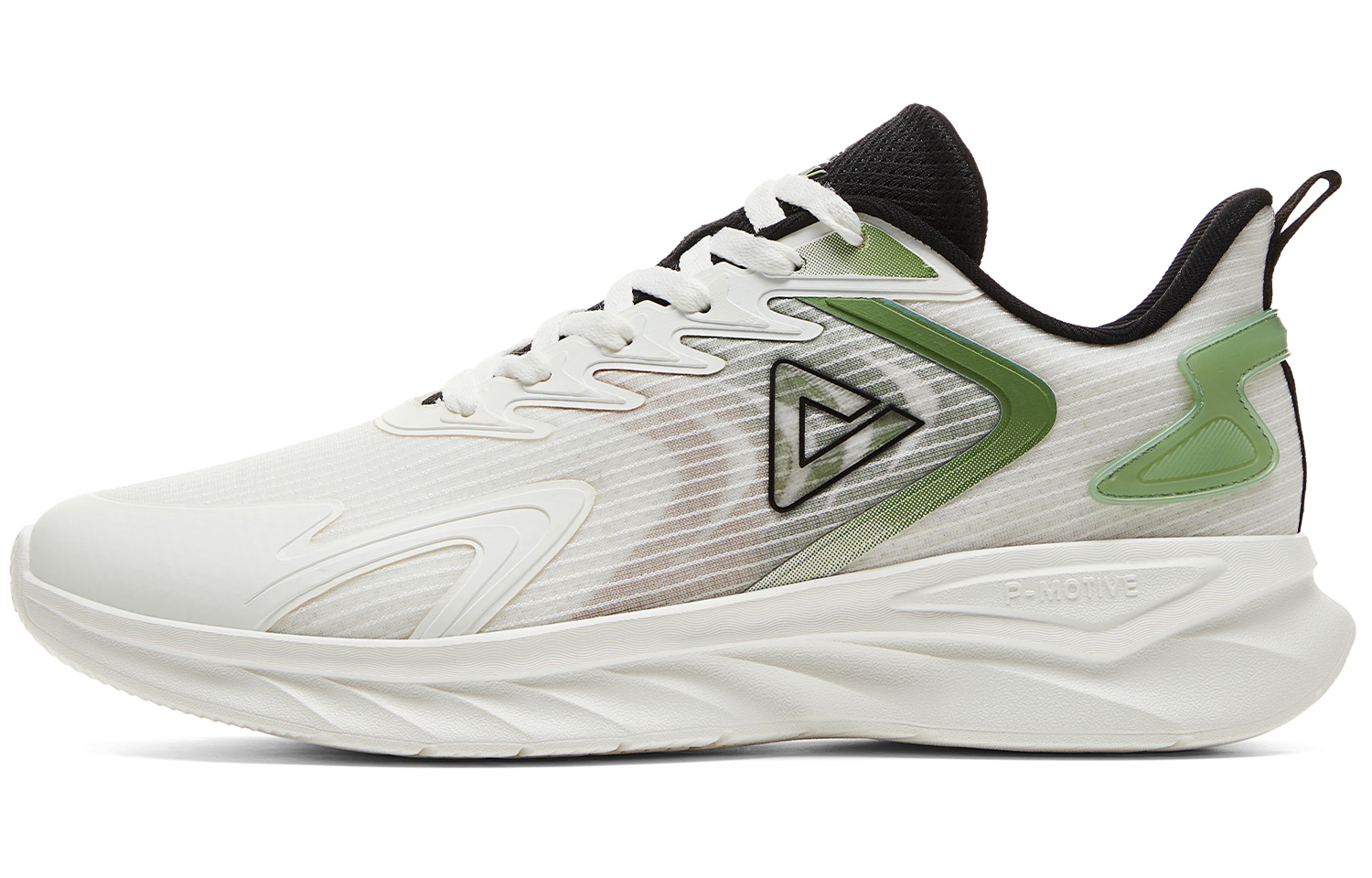 

PEAK Slip Resistant, Abrasion Resistant, Breathable низкие кроссовки для бега мужские Ecru Green