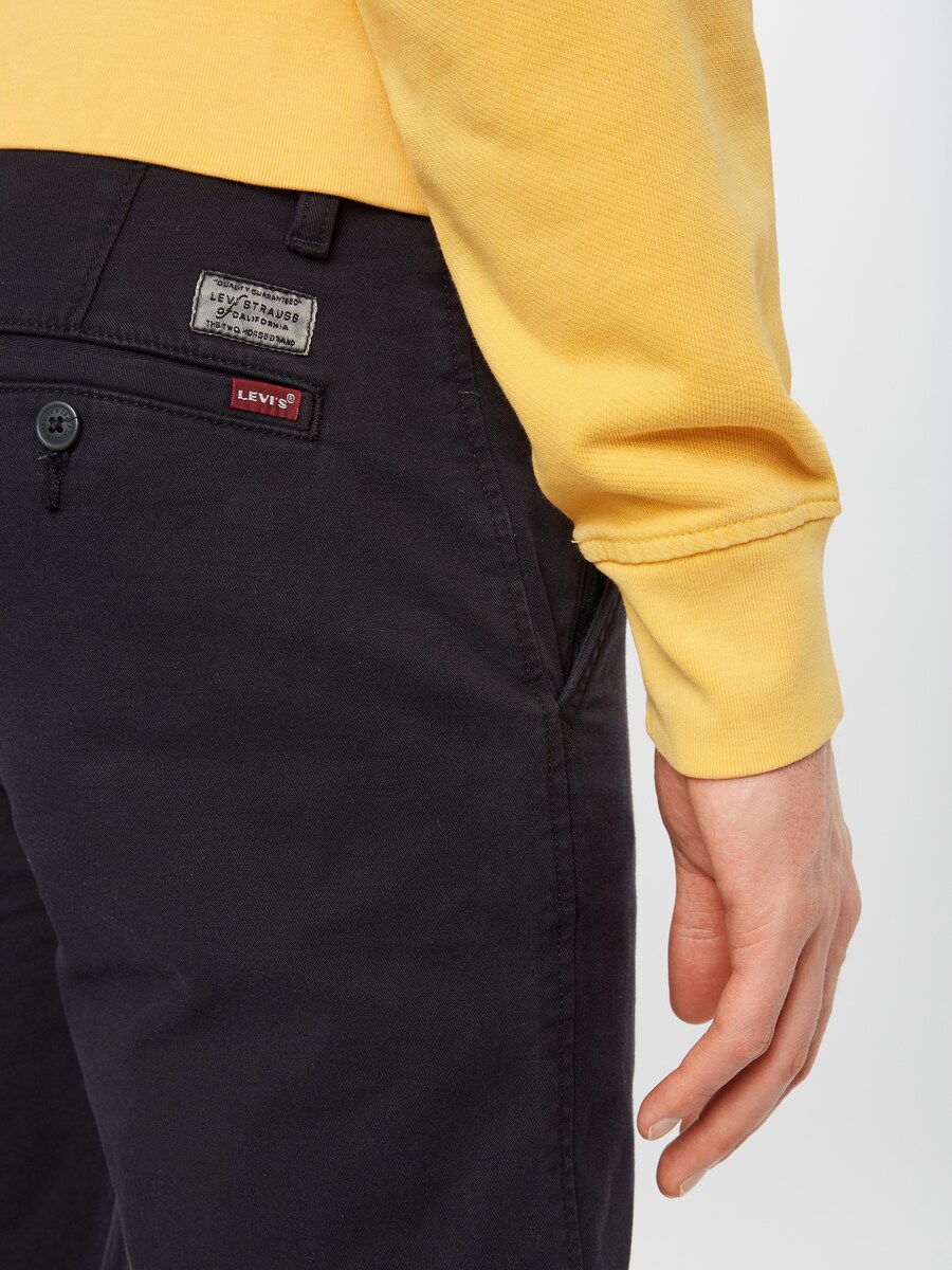 Брюки чинос LEVI'S  Slim fit Chino Pants XX Chino Slim Tapered, черный — фото 3