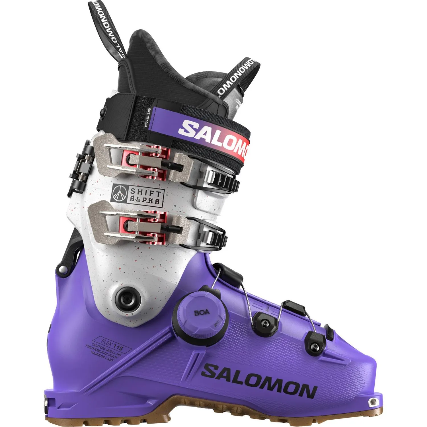 

Женские горнолыжные ботинки Shift Alpha BOA 115 W Salomon, Ultra Violet/Black