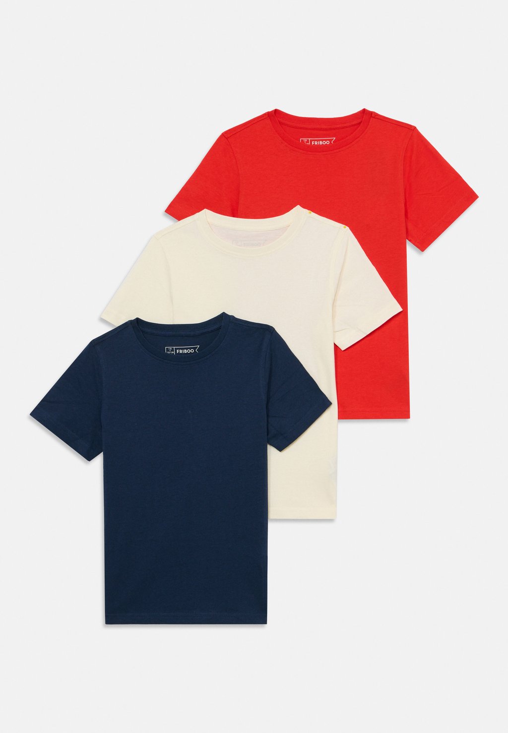 

Базовая футболка UNISEX 3 PACK Friboo, слоновая кость