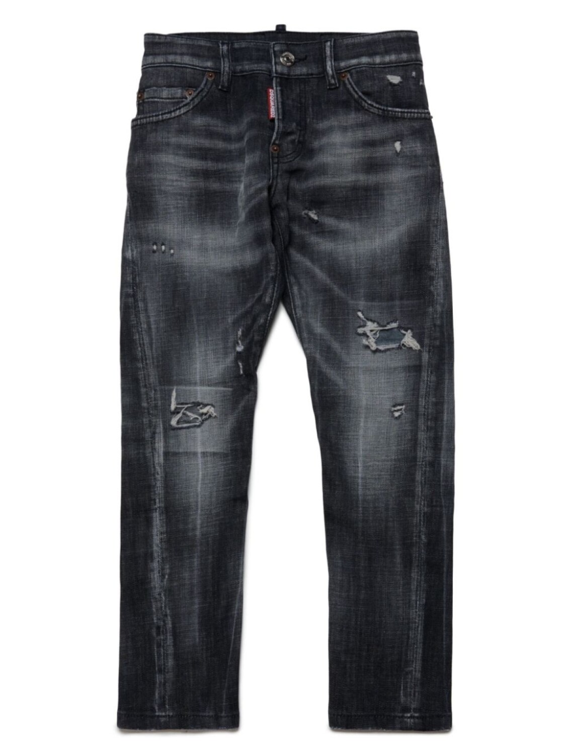 

Dsquared2 джинсы Twist с эффектом потертости, черный