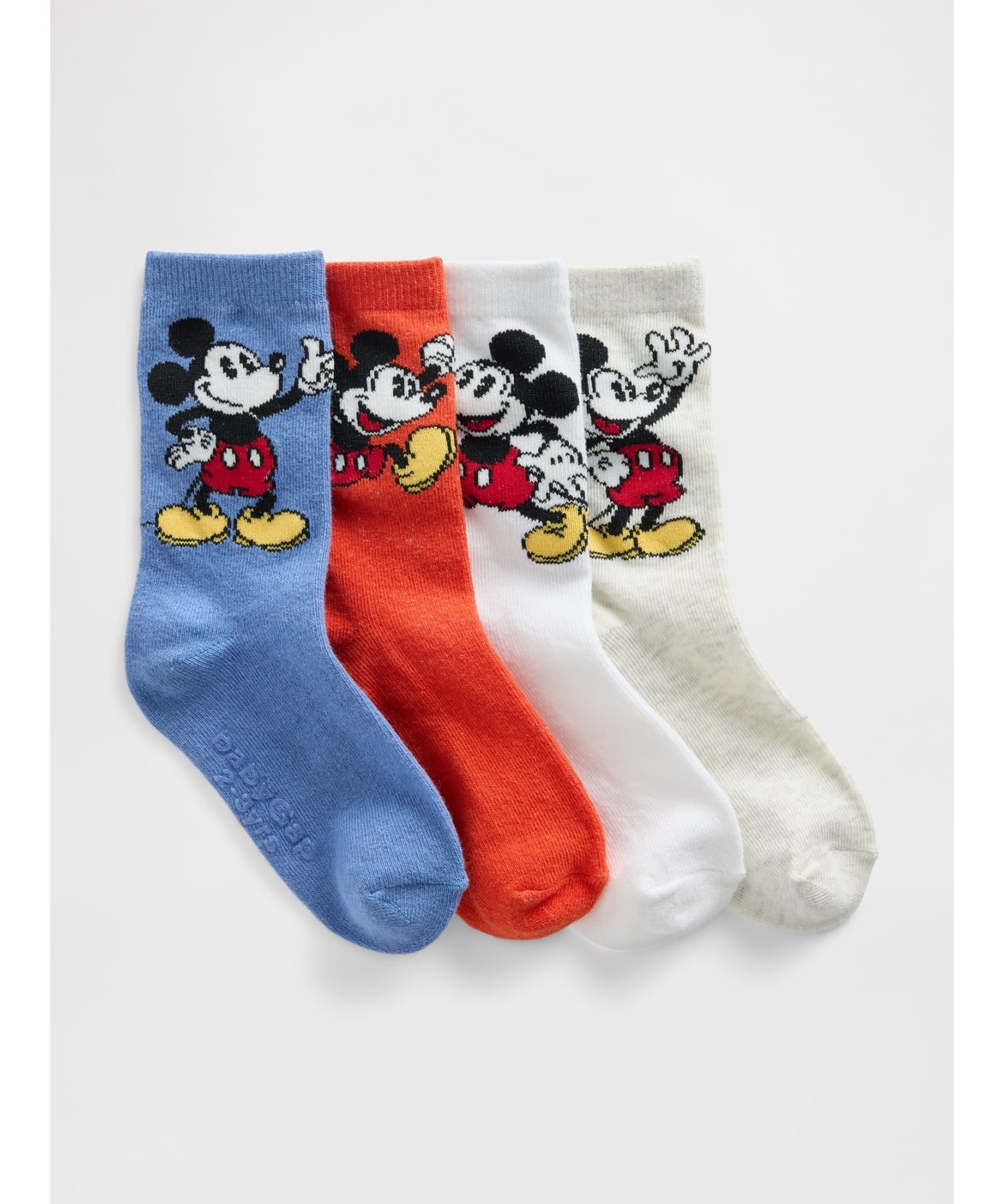 Носки Набор из 4 пар носков (K)Gap x Disney Mickey Mouse Crew Socks (для малышей) Gap, Cross_1