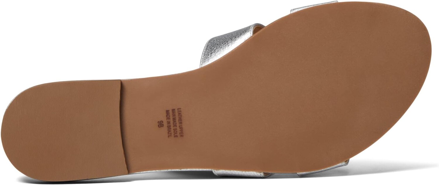 Сандалии на плоской подошве Alibi Sandal French Sole, цвет Silver Metallic Pebble — фото 3