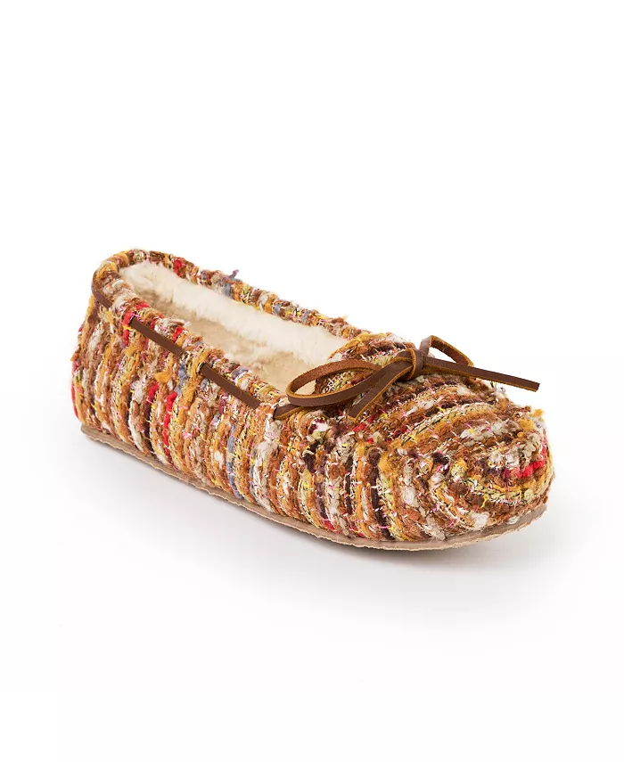 Женские тапочки с узором Cally Minnetonka, коричневый