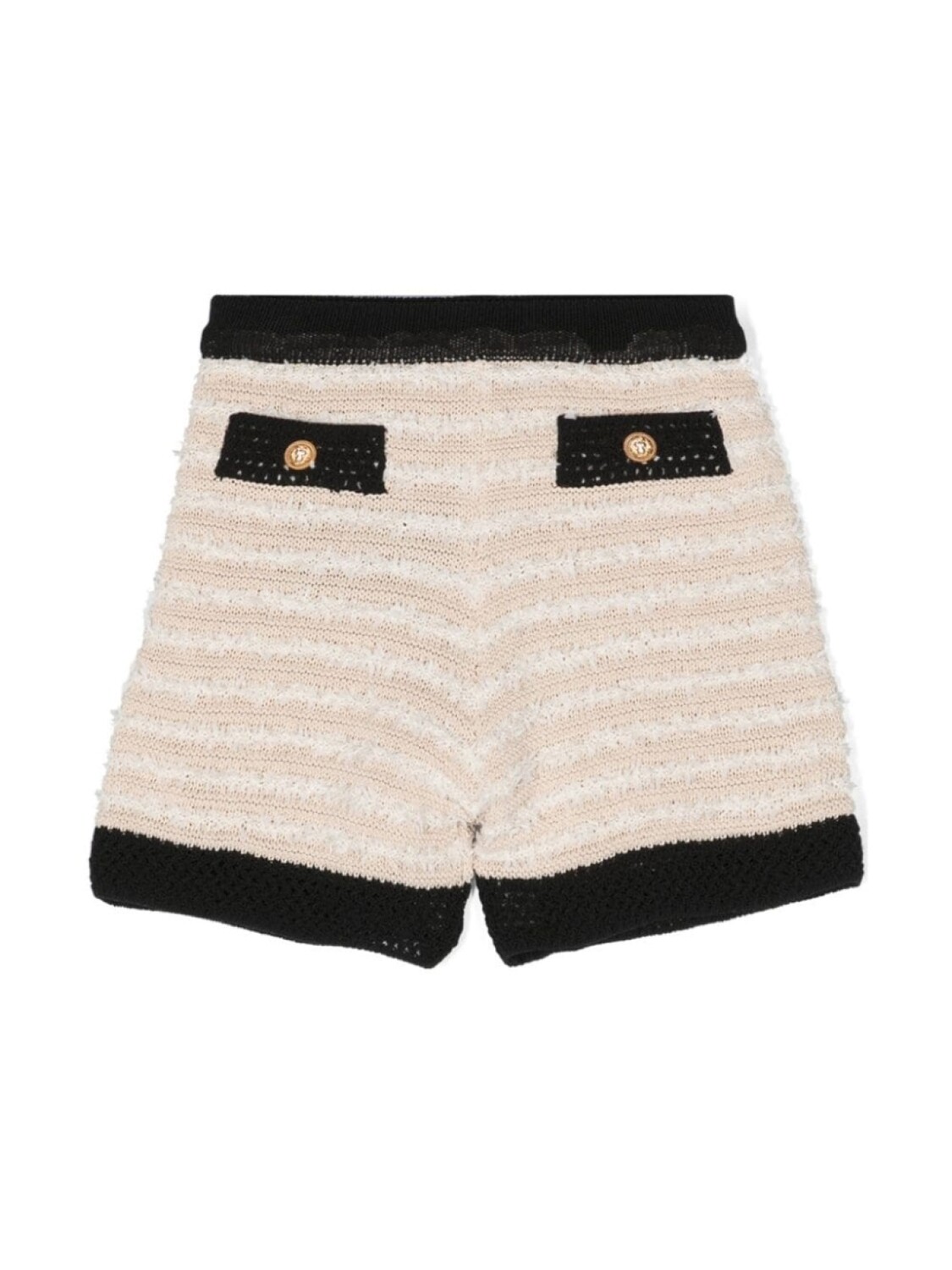 

Balmain Kids шорты с бахромой, нейтральный цвет