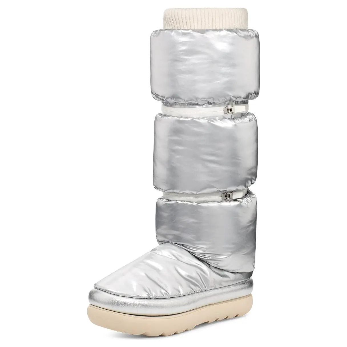Сапоги высокие женские UGG, серебряный — фото 2