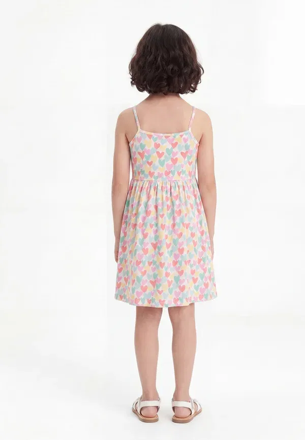 Платье Anis dress hearts print jersey dress The New Society, разноцветное — фото 2