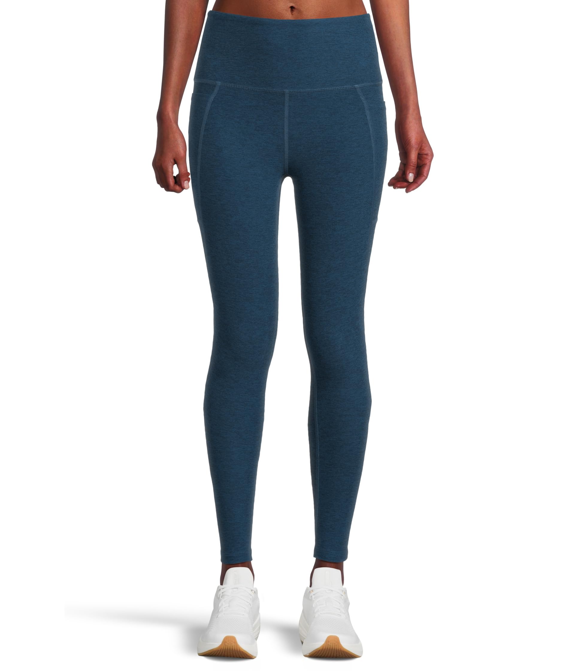 

Брюки Beyond Yoga Spacedye Out Of Pocket High-Waisted Midi Legging, Celestial Blue Heather