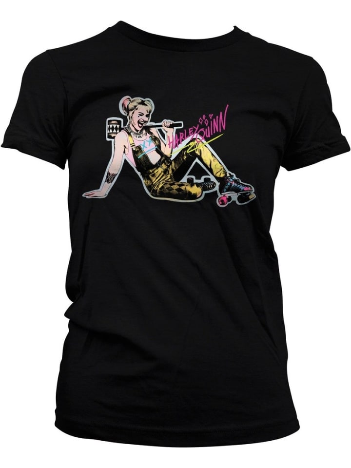 

DC Commics Harley Quinn Черная футболка, Черный, DC Commics Harley Quinn Черная футболка